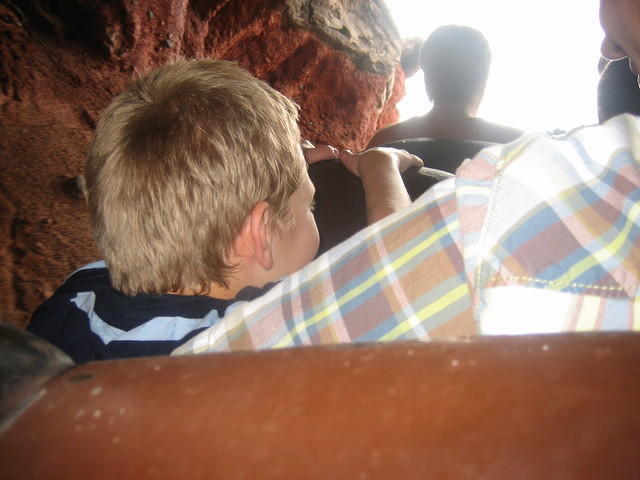 First Ride - Big Thunder Railroad roller coaster.