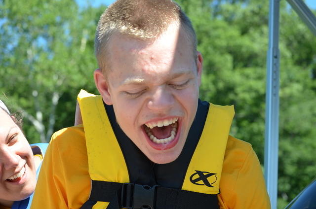 He also went to overnight Camp for the first time ever! He attended Camp Riley at Bradford Woods (run through Riley Hospital for Children). It was AWESOME! Samuel had a wonderful time! Kathy had a good time also after about 24 hours of worry! :-)