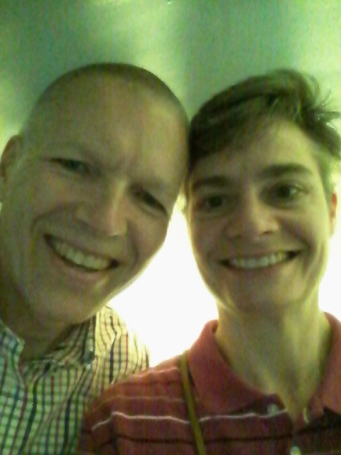 Selfie at the top of the Arch.