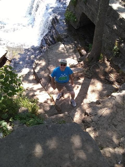 Dan heading back up after a closer look.