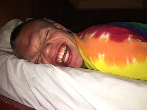 See Mom! I had no trouble sleeping!