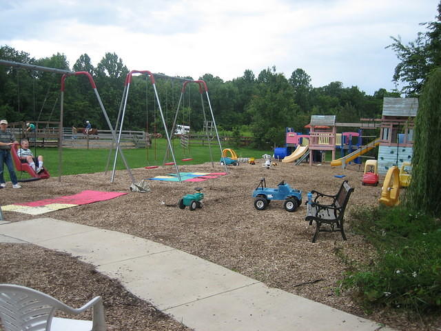 The playground area.