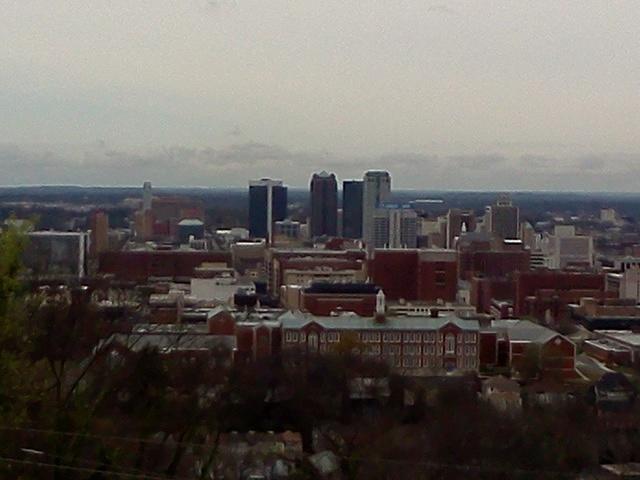 View of Birmingham from the Vulcan Park.