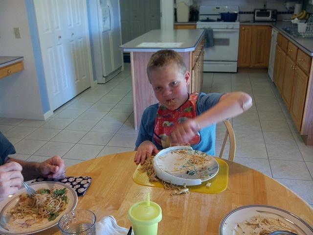 Okay, so I'm a little messy eating, but curry noodles is hard to eat!