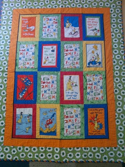 A quilt for Samuel from Diane Horner.