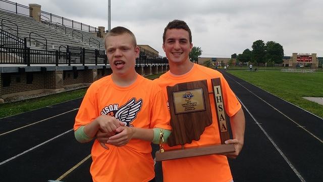 Samuel and Adam with the Regional Tournament trophy!
