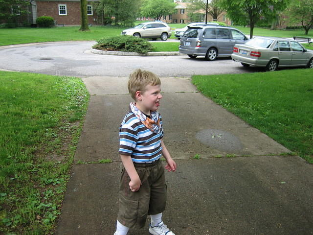 Playing ball at Derby