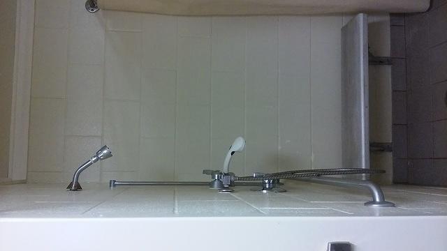 Cabin bathroom shower