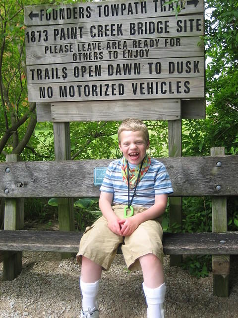 Samuel taking a laugh break.