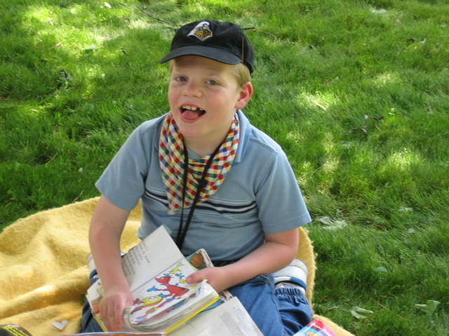 He's made his picks; now for some lighter reading.