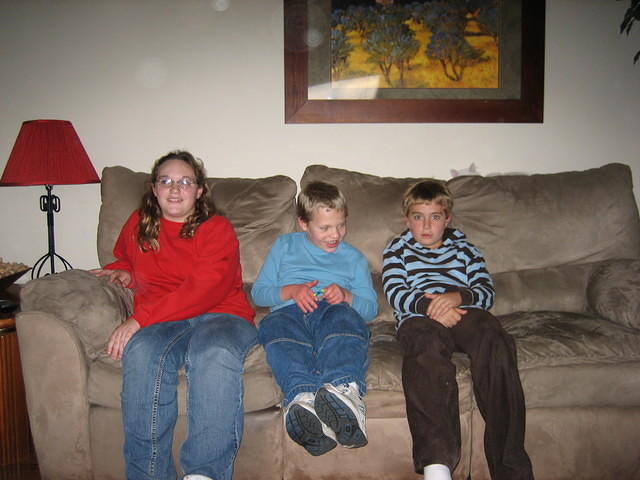 Three cousins: Grace, Samuel and Luke.