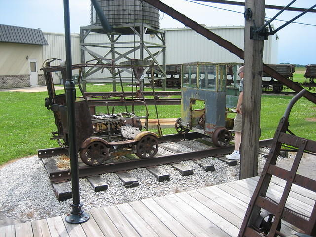 Some old repair cars.