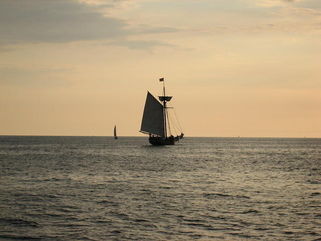 The Friends Good Will Ship with sails up!