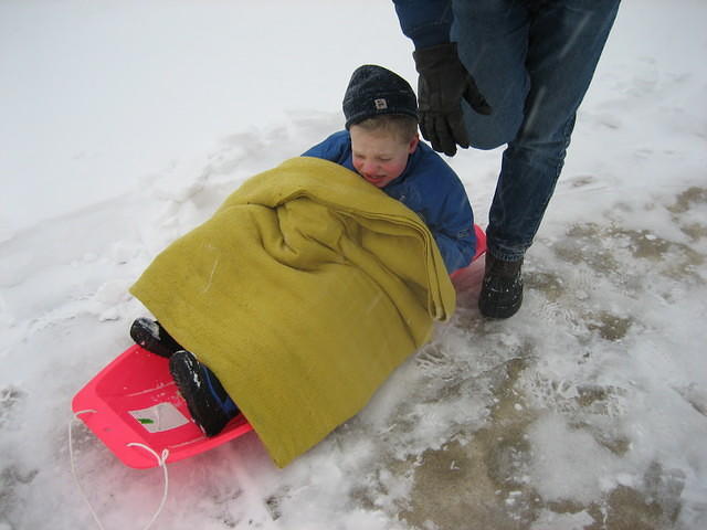Ready for sledding.