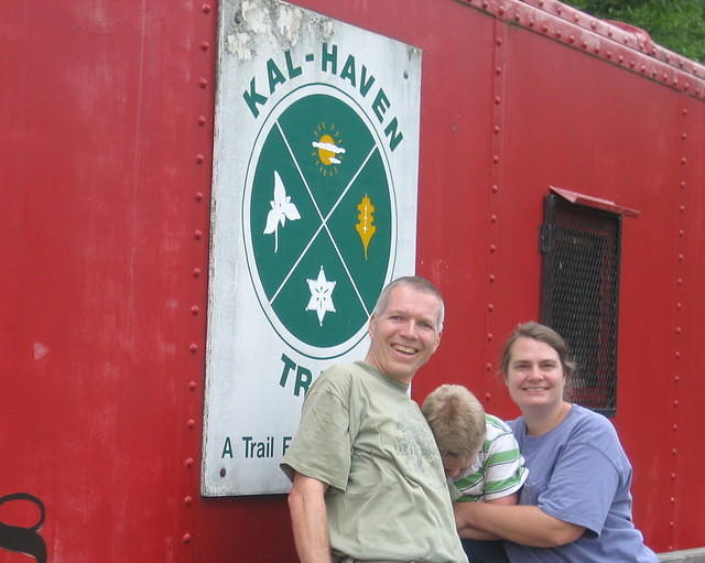 After the trip, back at the trail head.