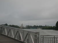View from the ferry - Cinderella's Castle in the distance.