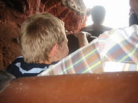 First Ride - Big Thunder Railroad roller coaster.