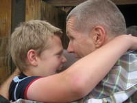 Really loves it! And sharing it with Dad!