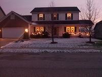 Our house on Christmas Eve Eve.
