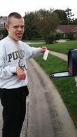 A new chore for Samuel - getting the mail! It's not his favorite!