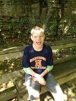 Samuel at Clifty Falls State Park. Don't let the smile fool you -- he was not excited about all the steps at this park!