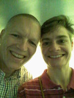 Selfie at the top of the Arch.