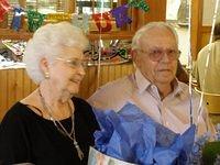 Kathy's grandparents met one evening when Papa was supposed to meet his date at Woolworth's.  He took out Grandmother instead and they were married the next day!