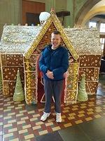 At the Purdue Union Gingerbread House