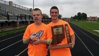 Samuel and Adam with the Regional Tournament trophy!