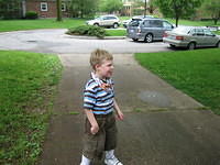 Playing ball at Derby