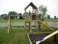 I built a playset for Daddy