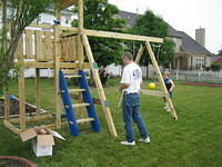 I handle the important quality control inspections while dad does unimportant stuff