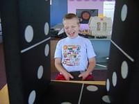 Samuel enjoying Imagination Station with Camp SPARKS.