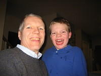 Dan and Samuel on Samuel's 8th birthday.