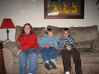 Three cousins: Grace, Samuel and Luke.