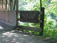 The covered bridge over the Black River, near South Haven.