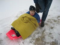 Ready for sledding.