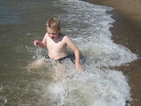 You know this means a swimsuit full of sand. Yuck!